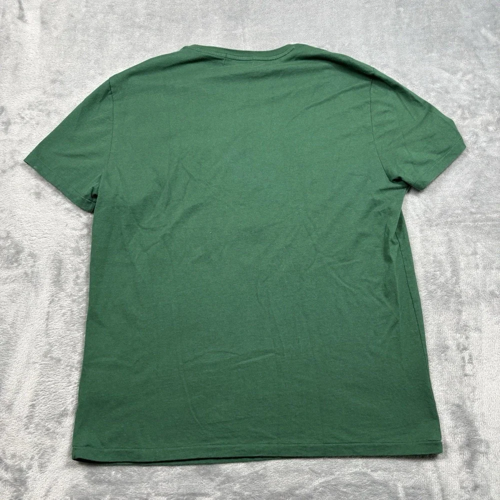 Polo Ralph Lauren Large Classic Fit Basketball Polo Bear Short Sleeve Tee Green